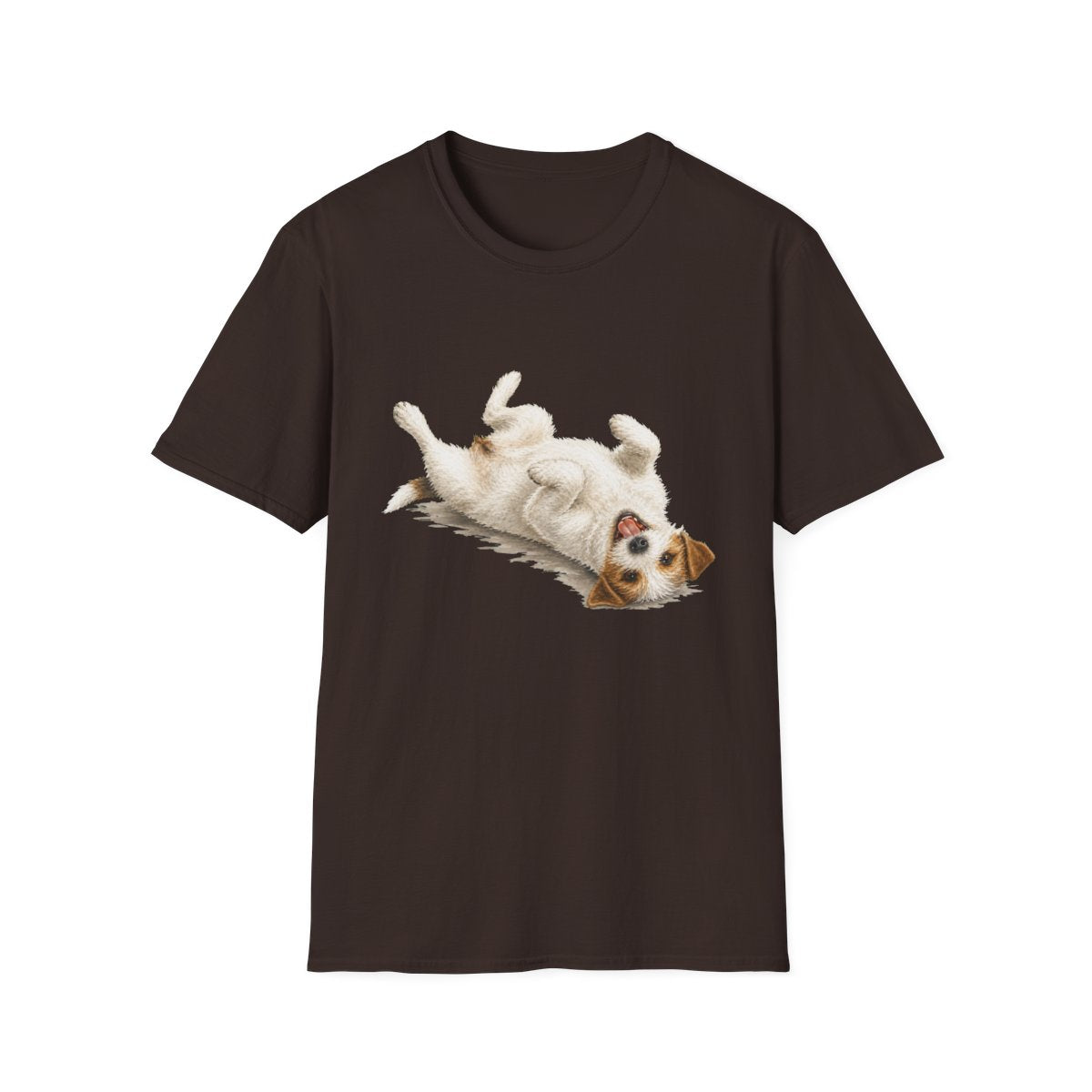 Belly Rubs Parson Russell Terrier Tee - Dark Chocolate