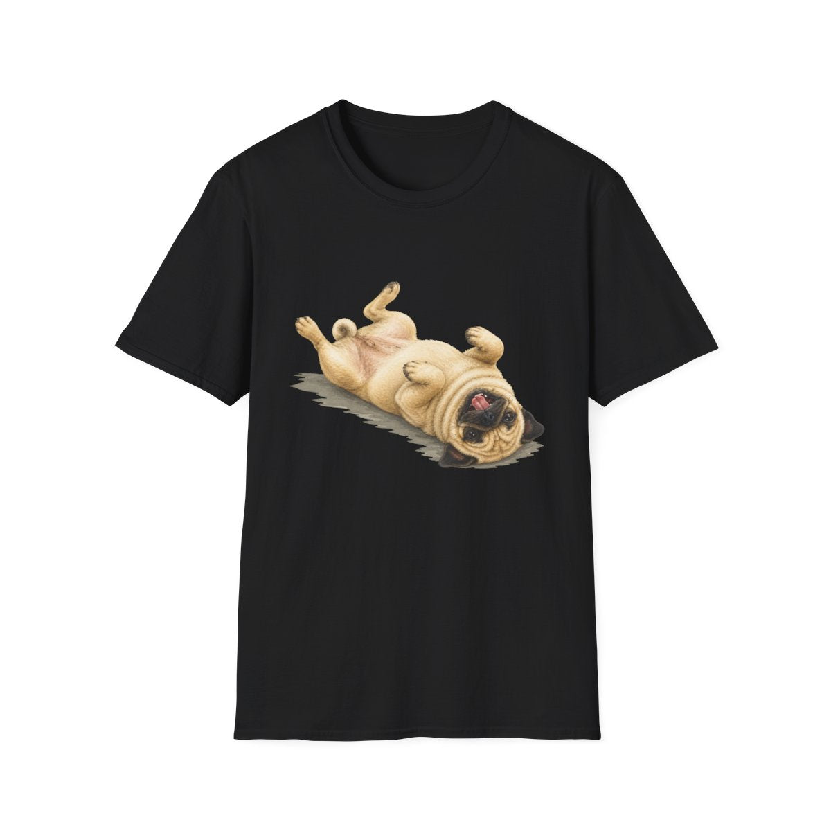 Belly Rubs Pug Tee - Black