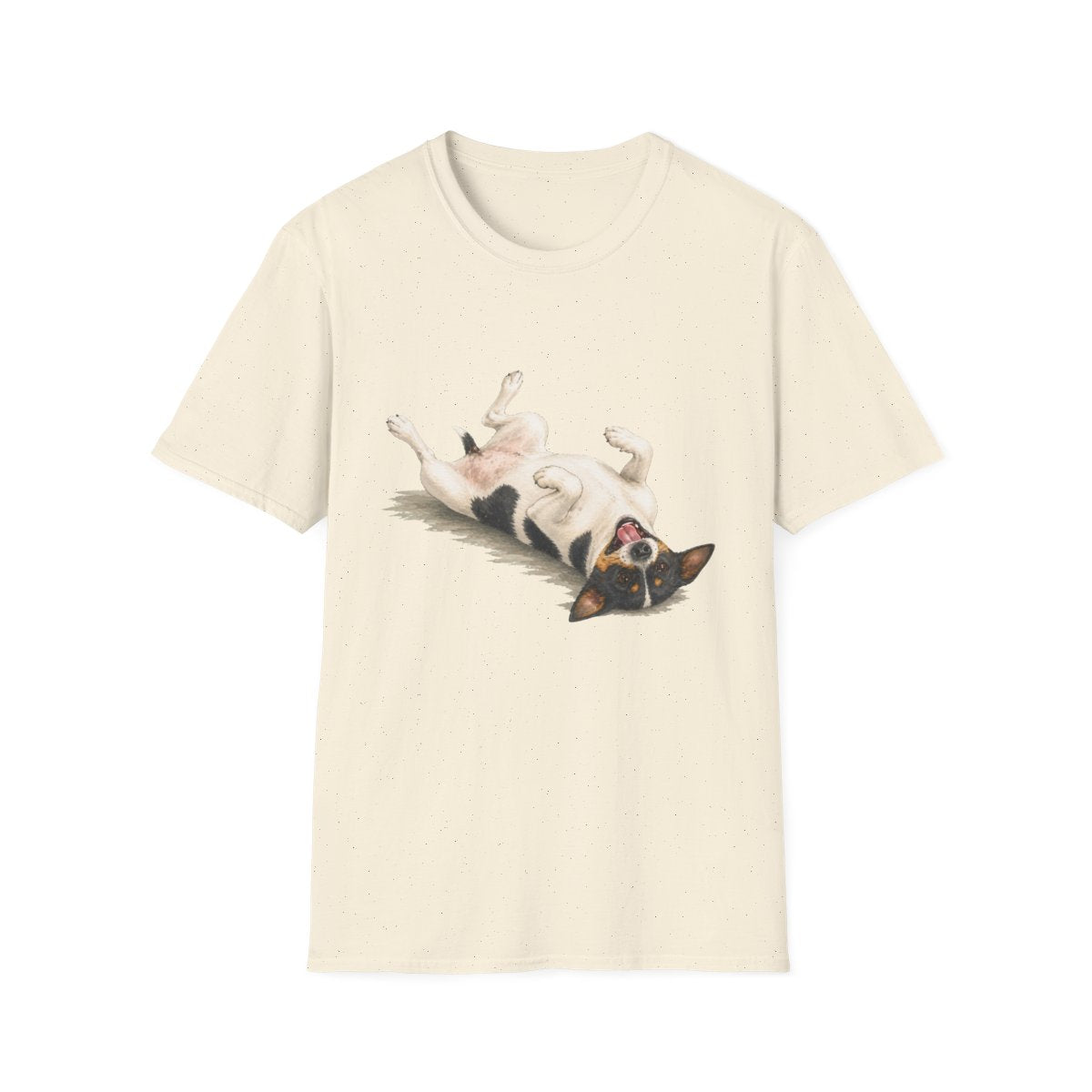 Belly Rubs Rat Terrier Tee - Natural