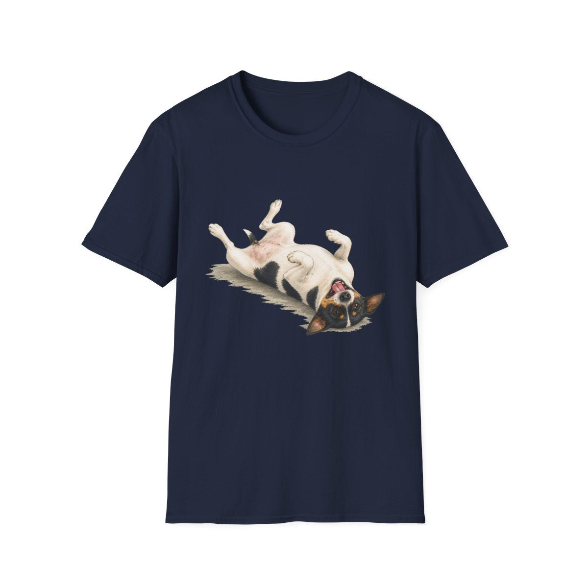 Belly Rubs Rat Terrier Tee - Navy