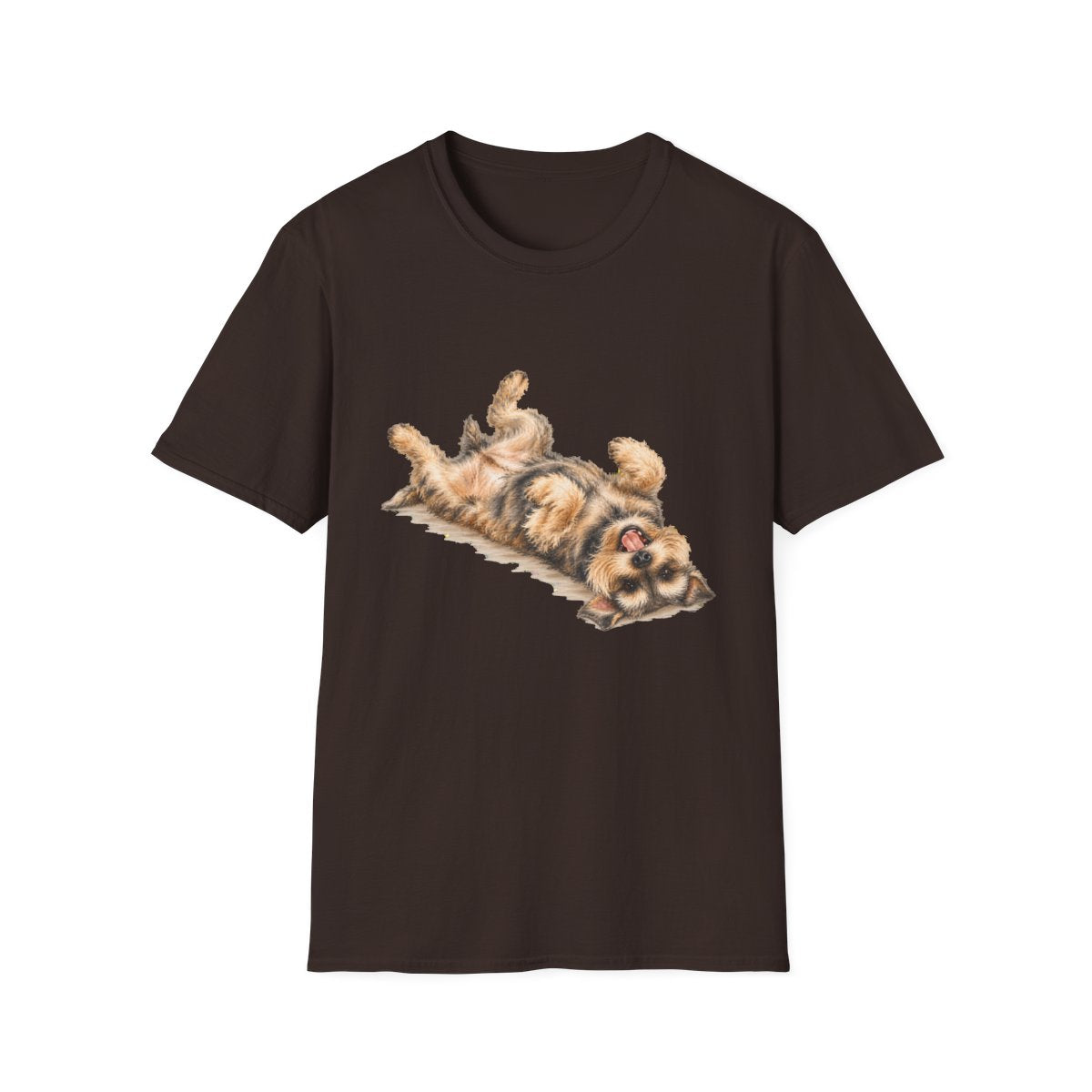 Belly Rubs Schnauzer Tee - Dark Chocolate
