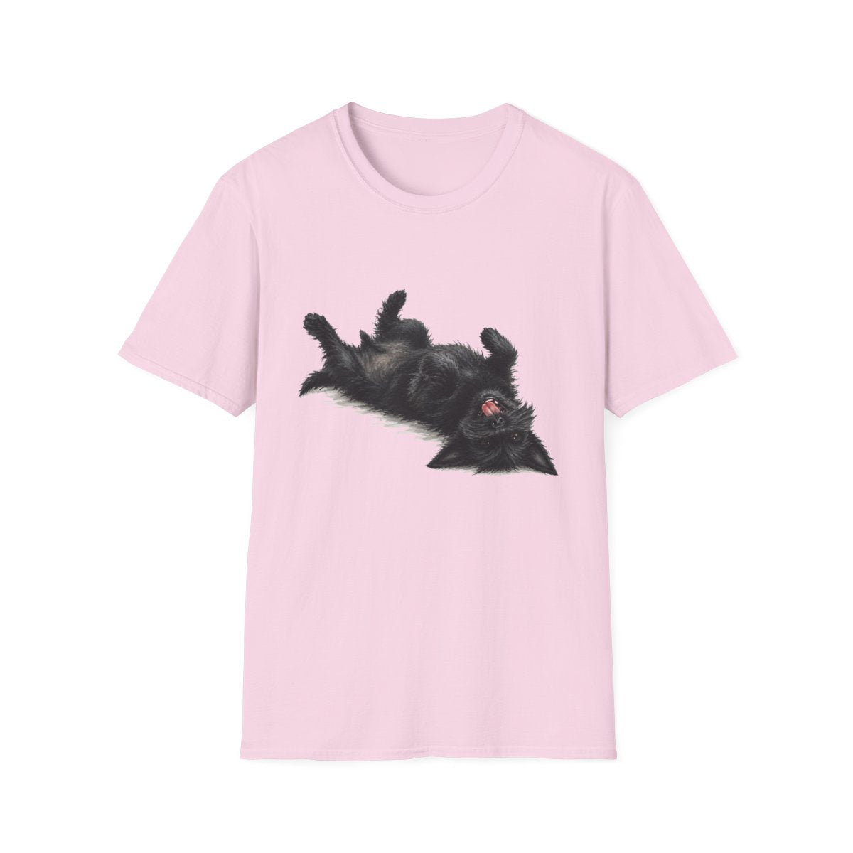Belly Rubs Scottish Terrier Tee - Light Pink