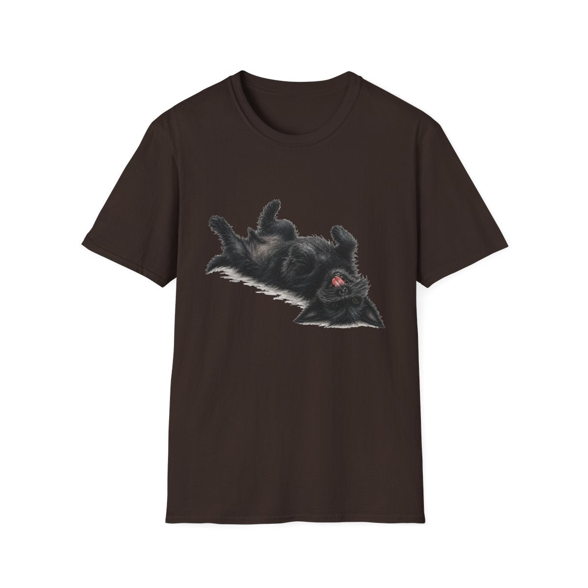 Belly Rubs Scottish Terrier Tee - Dark Chocolate