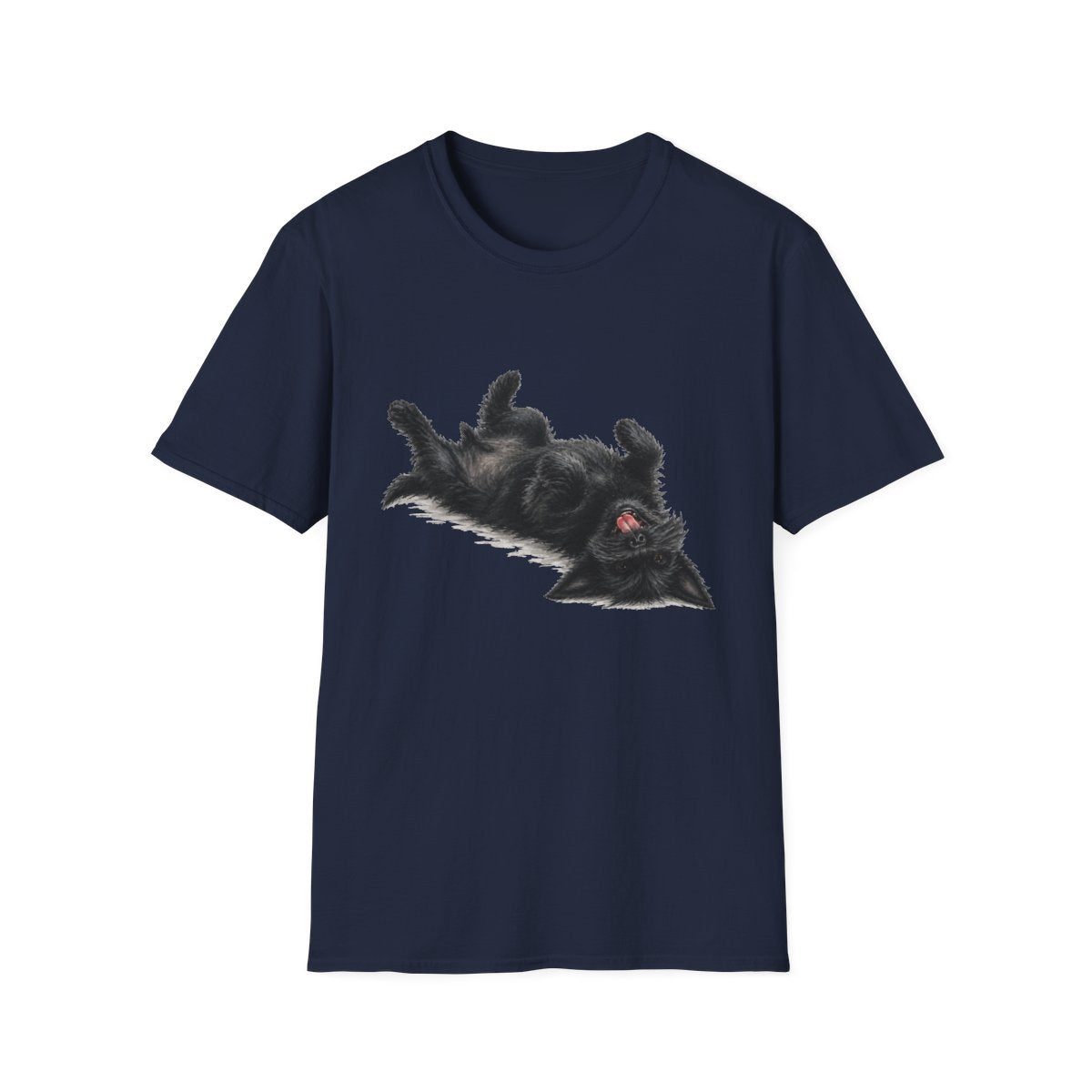 Belly Rubs Scottish Terrier Tee - Navy
