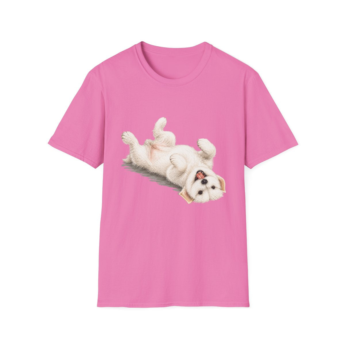 Belly Rubs Sealyham Terrier Tee - Azalea