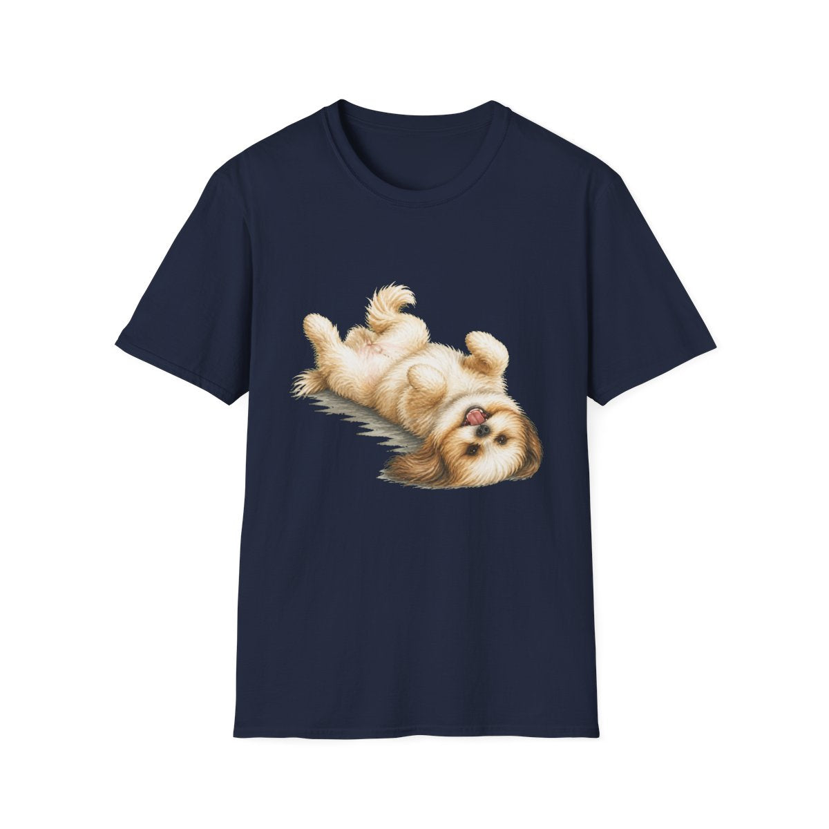 Belly Rubs Shih Tzu Tee - Navy