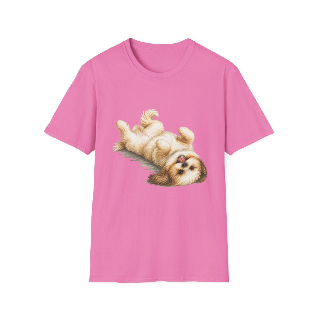 Belly Rubs Shih Tzu Tee - Azalea
