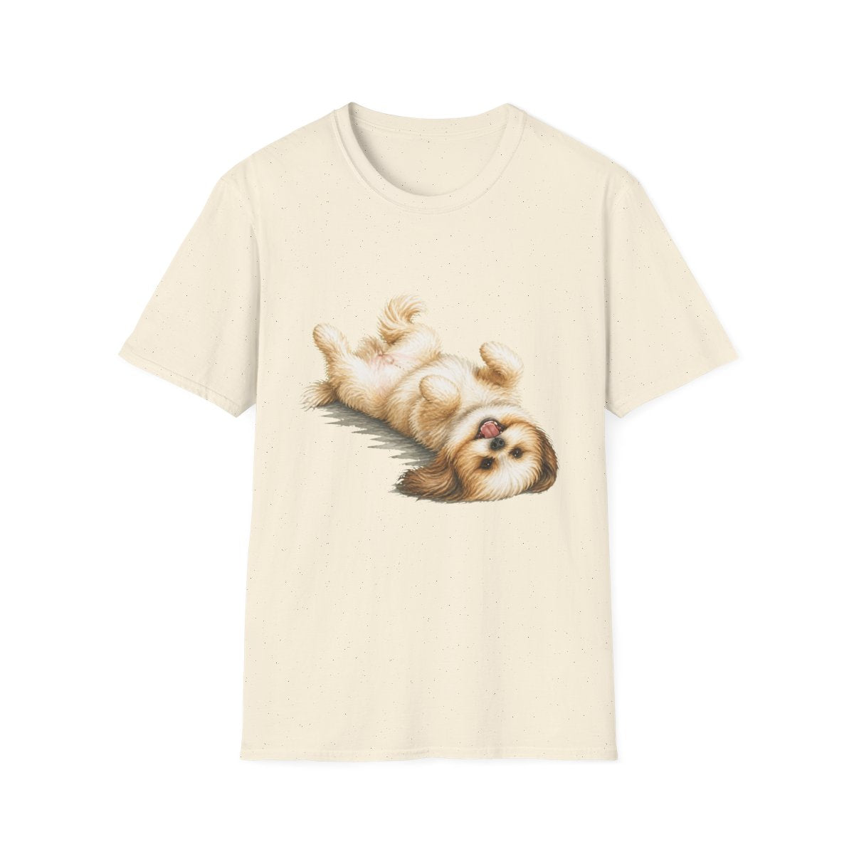 Belly Rubs Shih Tzu Tee - Natural