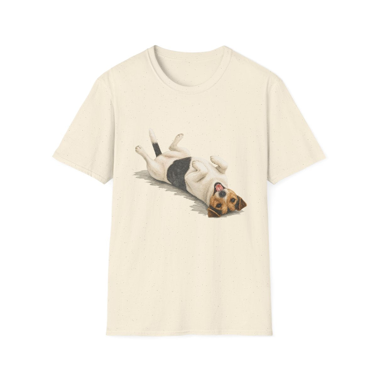 Belly Rubs Smooth Fox Terrier Tee - Natural