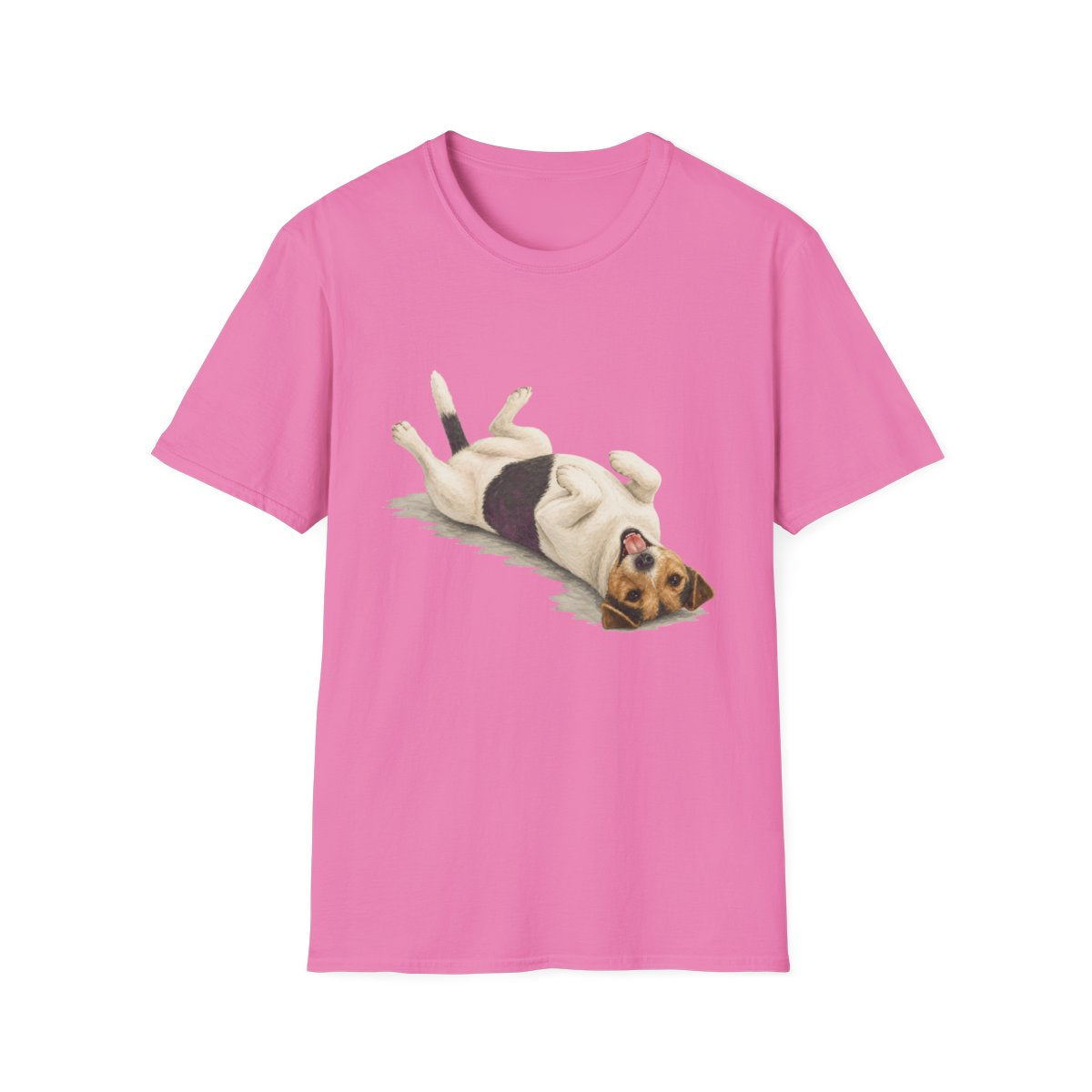 Belly Rubs Smooth Fox Terrier Tee - Azalea