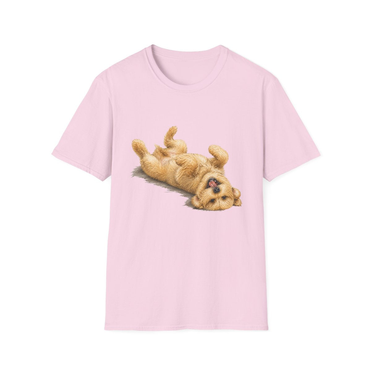 Belly Rubs Soft Coated Wheaten Terrier Tee - Light Pink