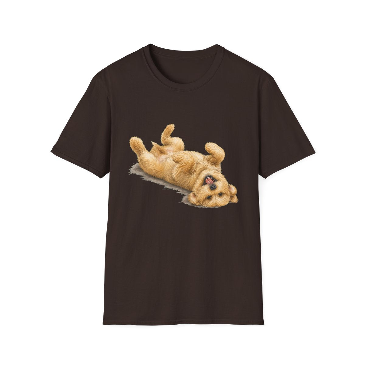 Belly Rubs Soft Coated Wheaten Terrier Tee - Dark Chocolate