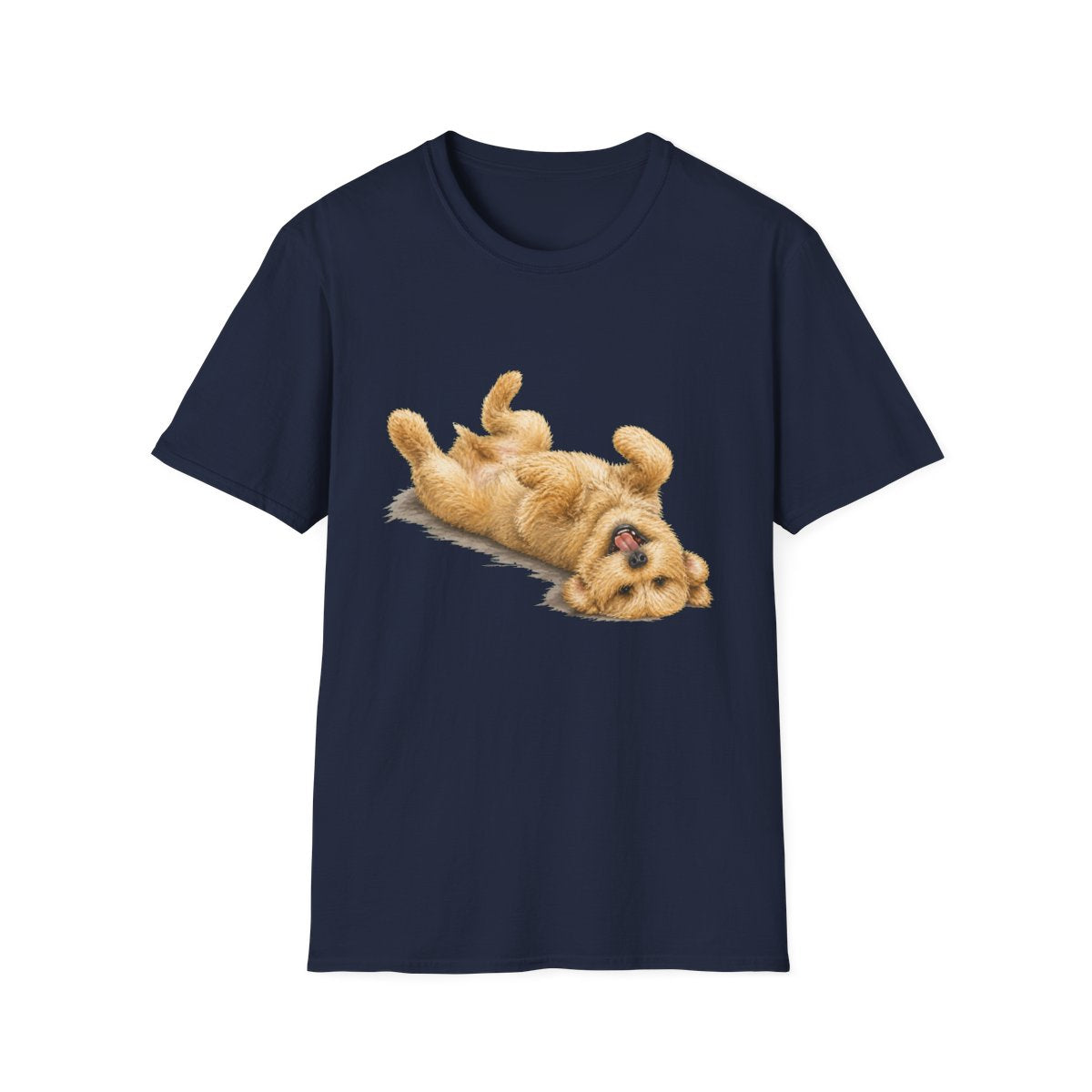 Belly Rubs Soft Coated Wheaten Terrier Tee - Navy