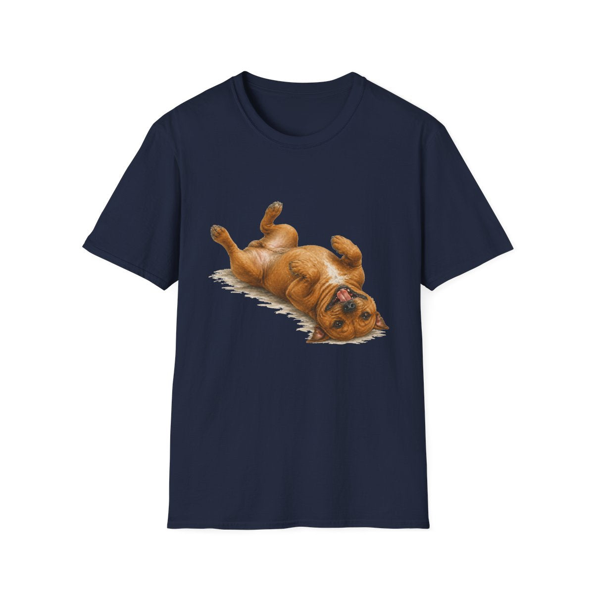 Belly Rubs Staffordshire Bull Terrier Tee - Navy