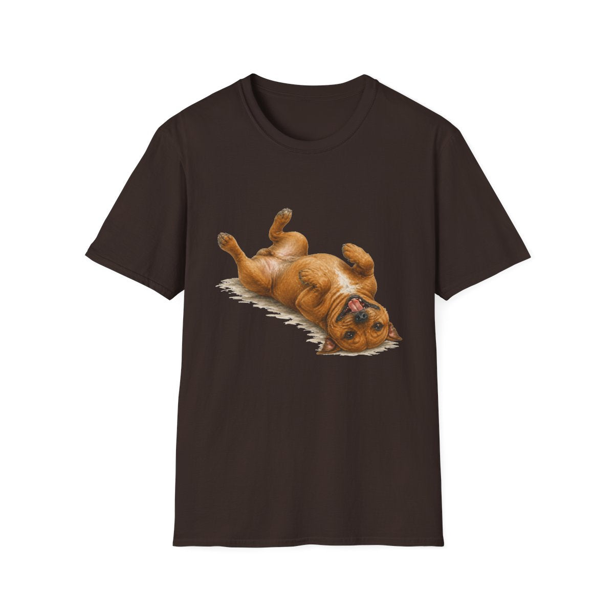 Belly Rubs Staffordshire Bull Terrier Tee - Dark Chocolate