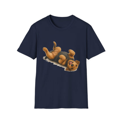 Belly Rubs Welsh Terrier Tee - Navy