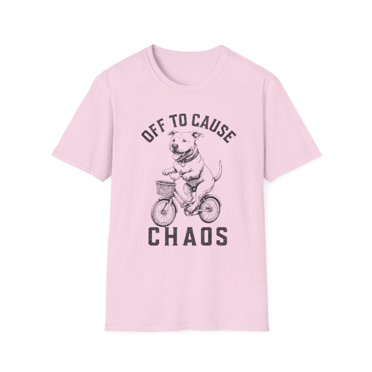 Bicycle American Pit Bull Terrier Tee - Light Pink