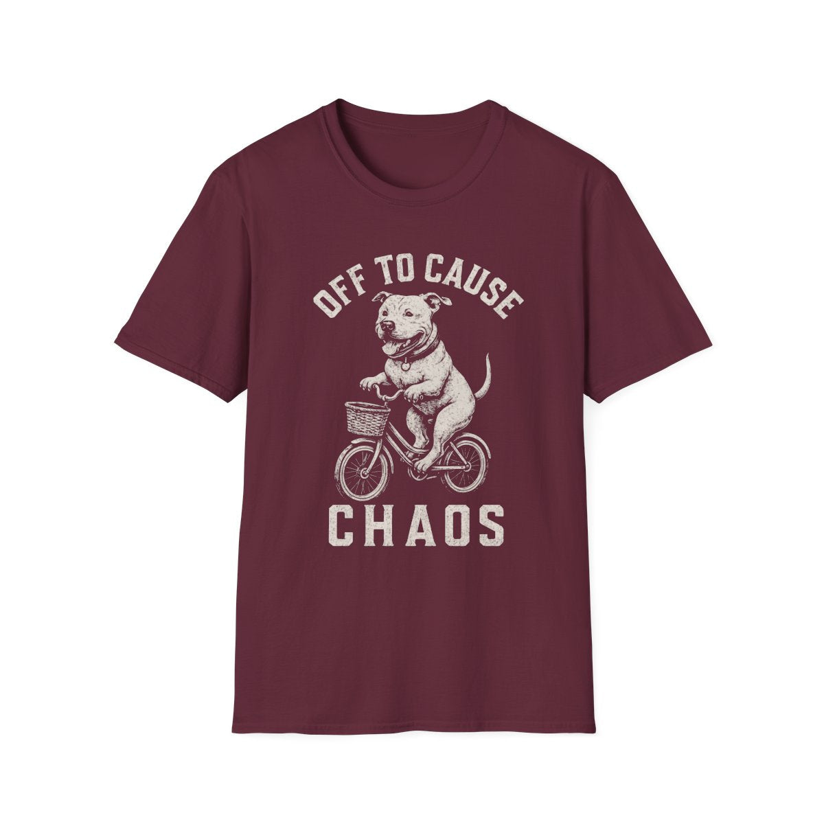 Bicycle American Pit Bull Terrier Tee - Maroon
