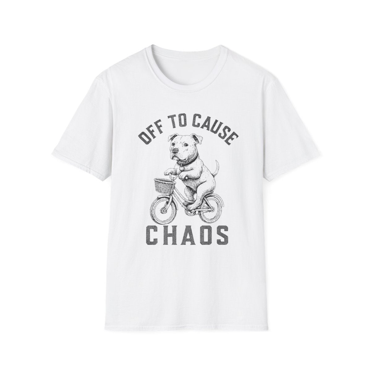 Bicycle American Staffordshire Terrier Tee - White