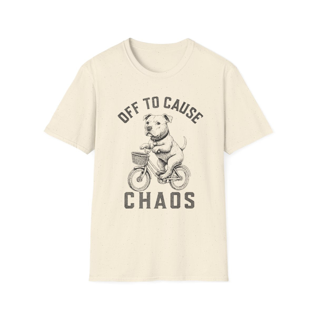 Bicycle American Staffordshire Terrier Tee - Natural