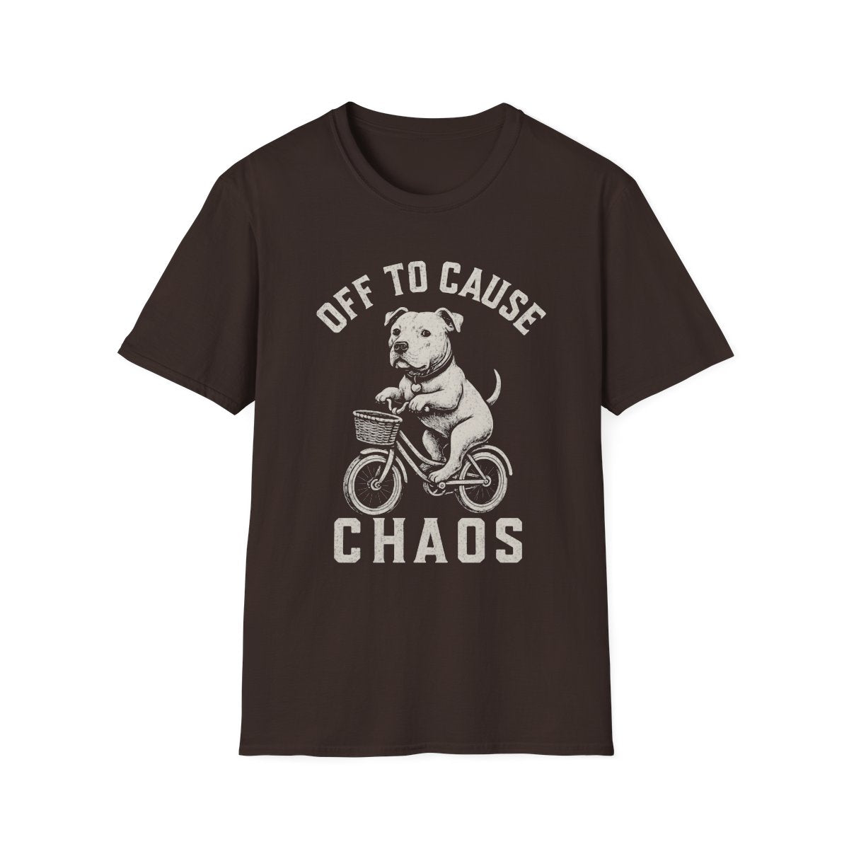 Bicycle American Staffordshire Terrier Tee - Dark Chocolate