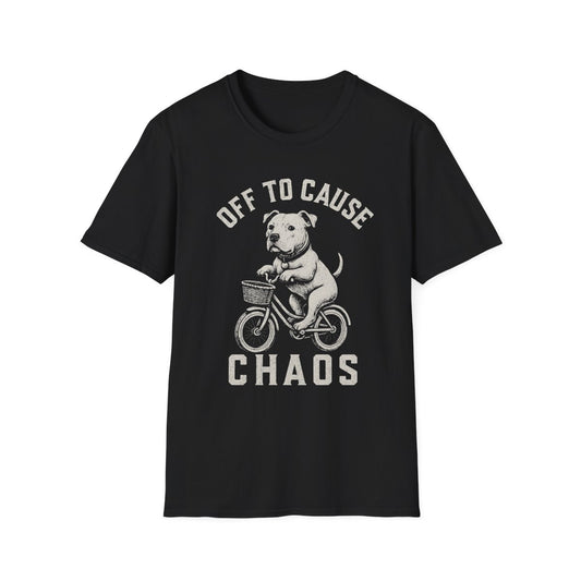 Bicycle American Staffordshire Terrier Tee - Black