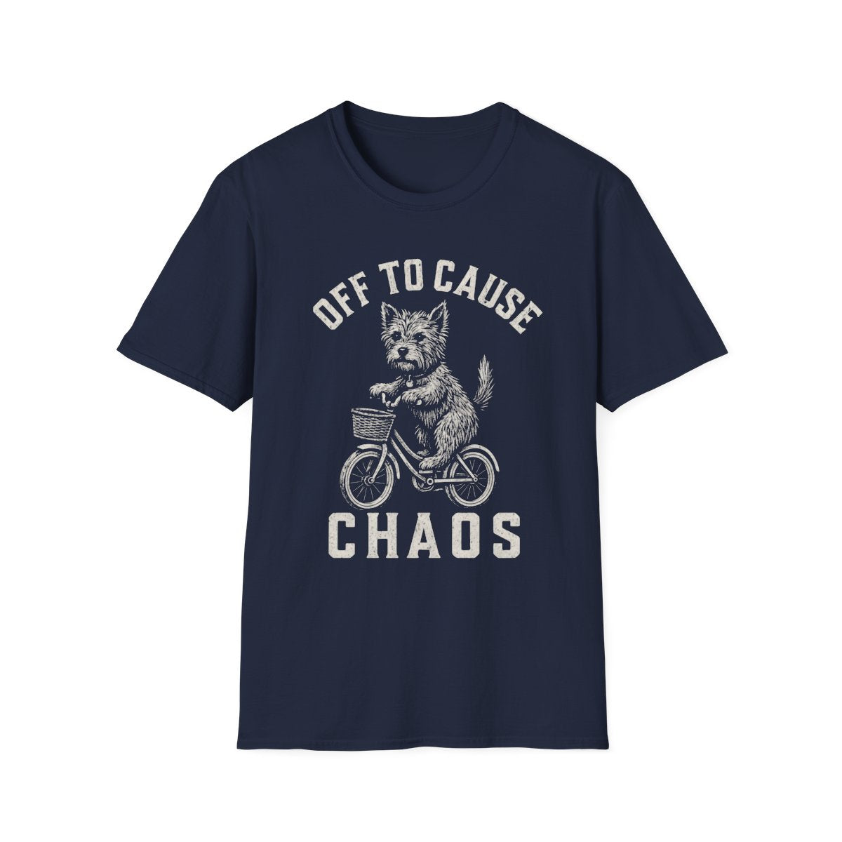 Bicycle Australian Terrier Tee - Navy