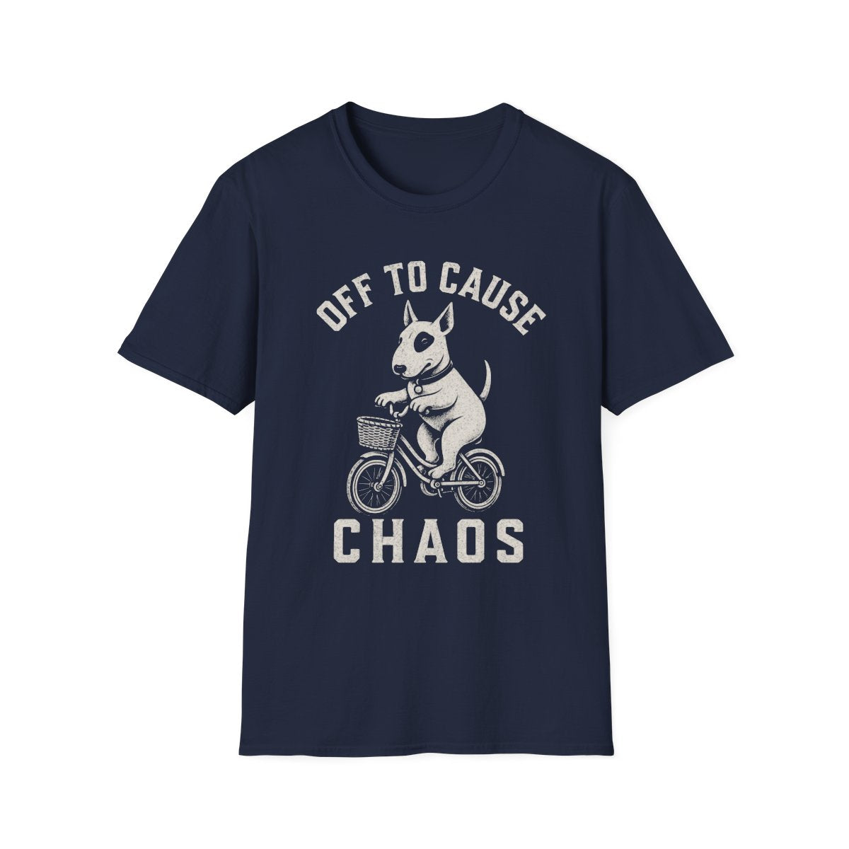Bicycle Bull Terrier Tee - Navy