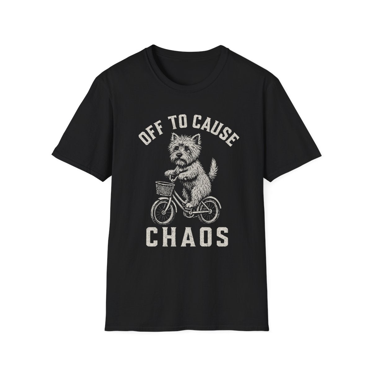 Bicycle Cairn Terrier Tee - Black