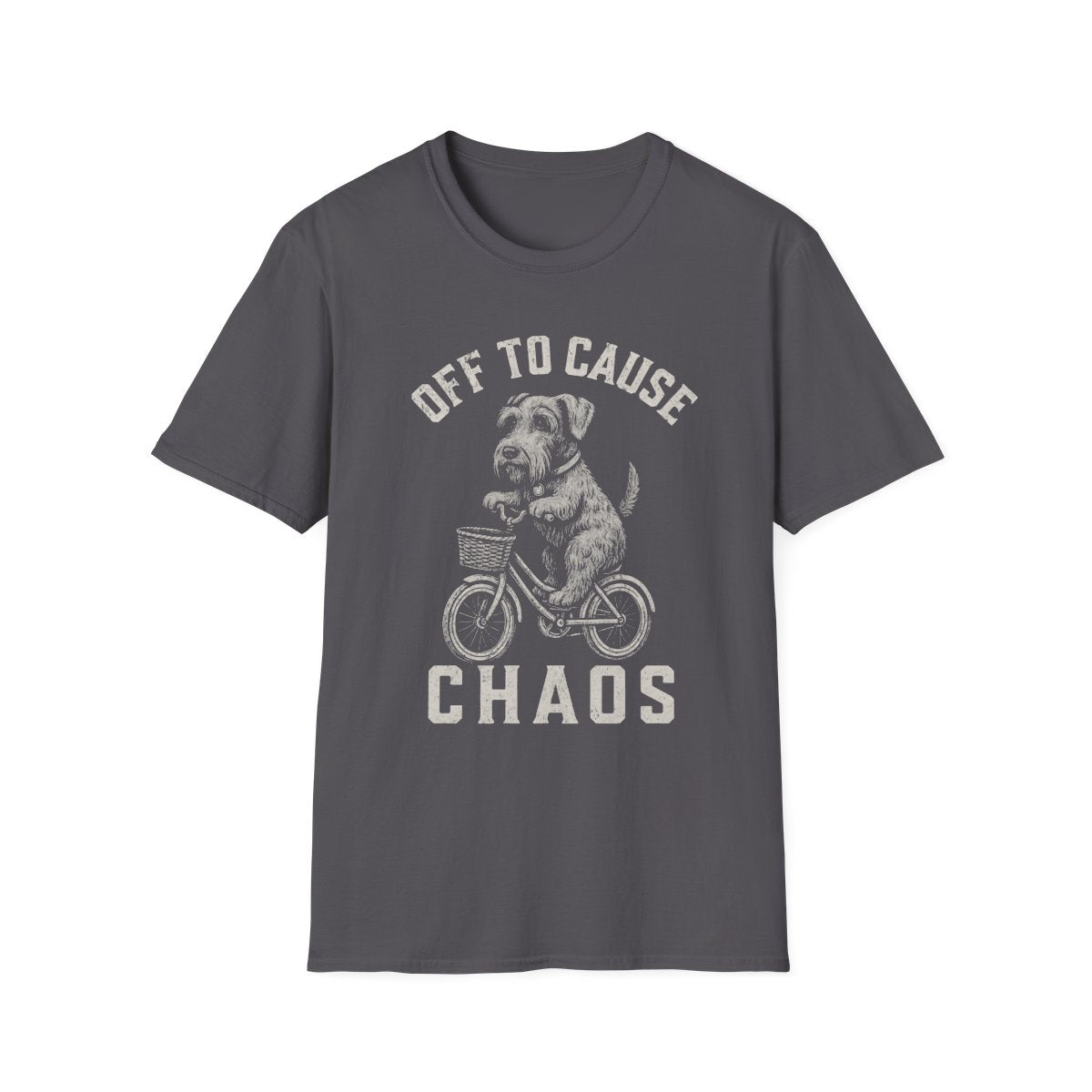 Bicycle Cesky Terrier Tee - Charcoal
