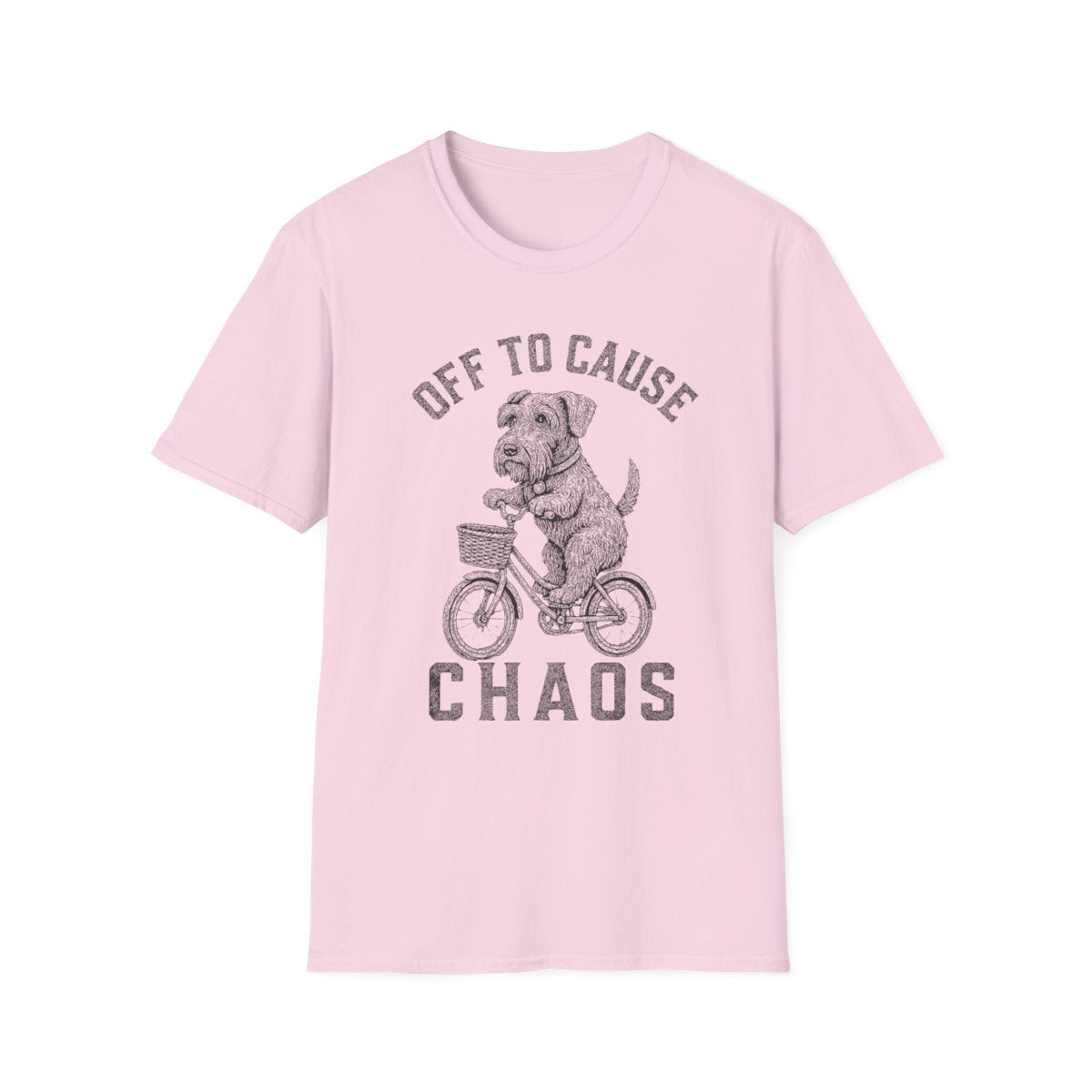 Bicycle Cesky Terrier Tee - Light Pink