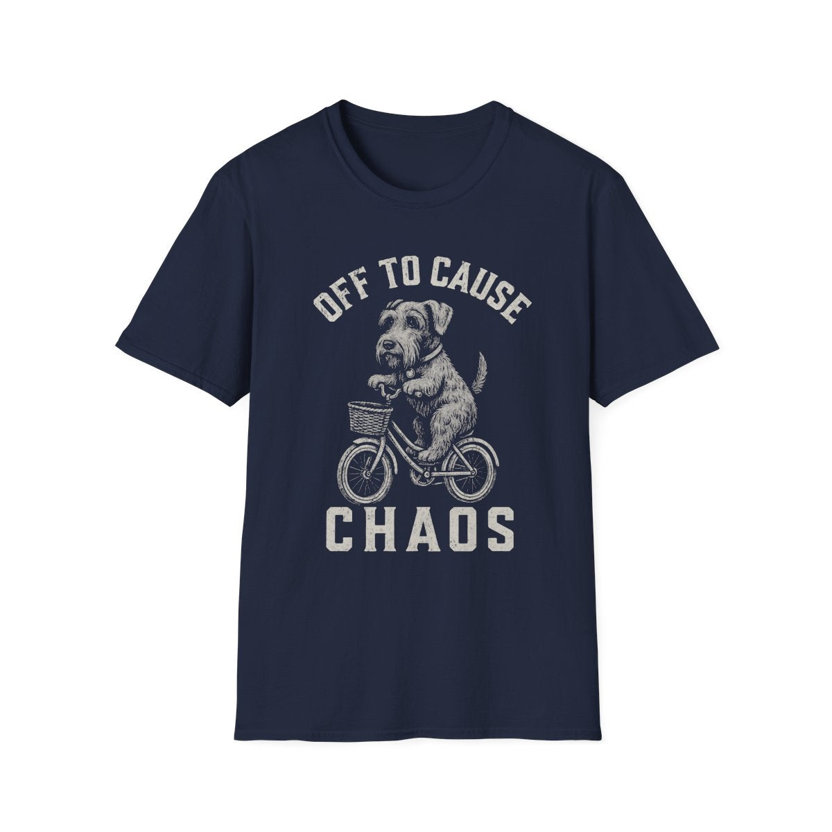 Bicycle Cesky Terrier Tee - Navy