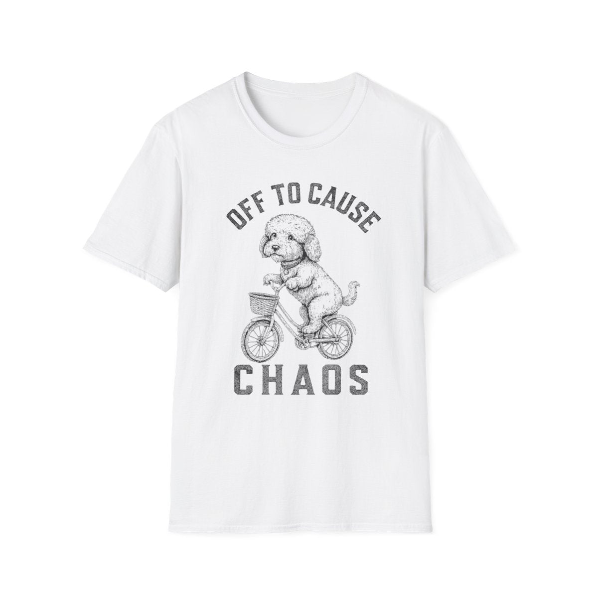 Bicycle Dandie Dinmont Terrier Tee - White