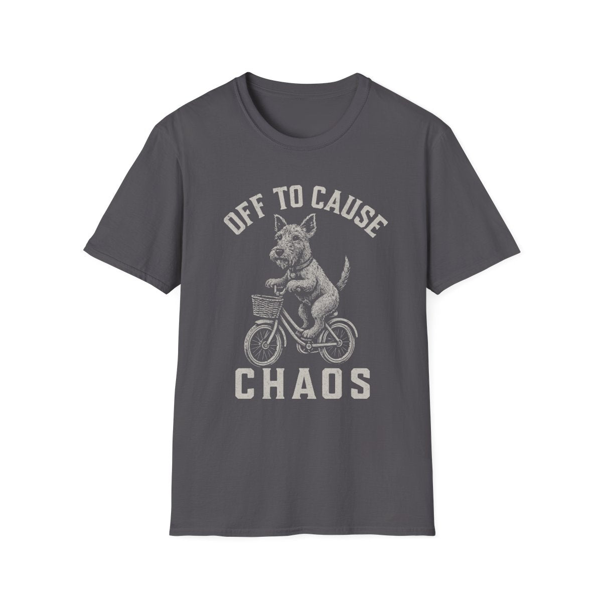 Bicycle Irish Terrier Tee - Charcoal
