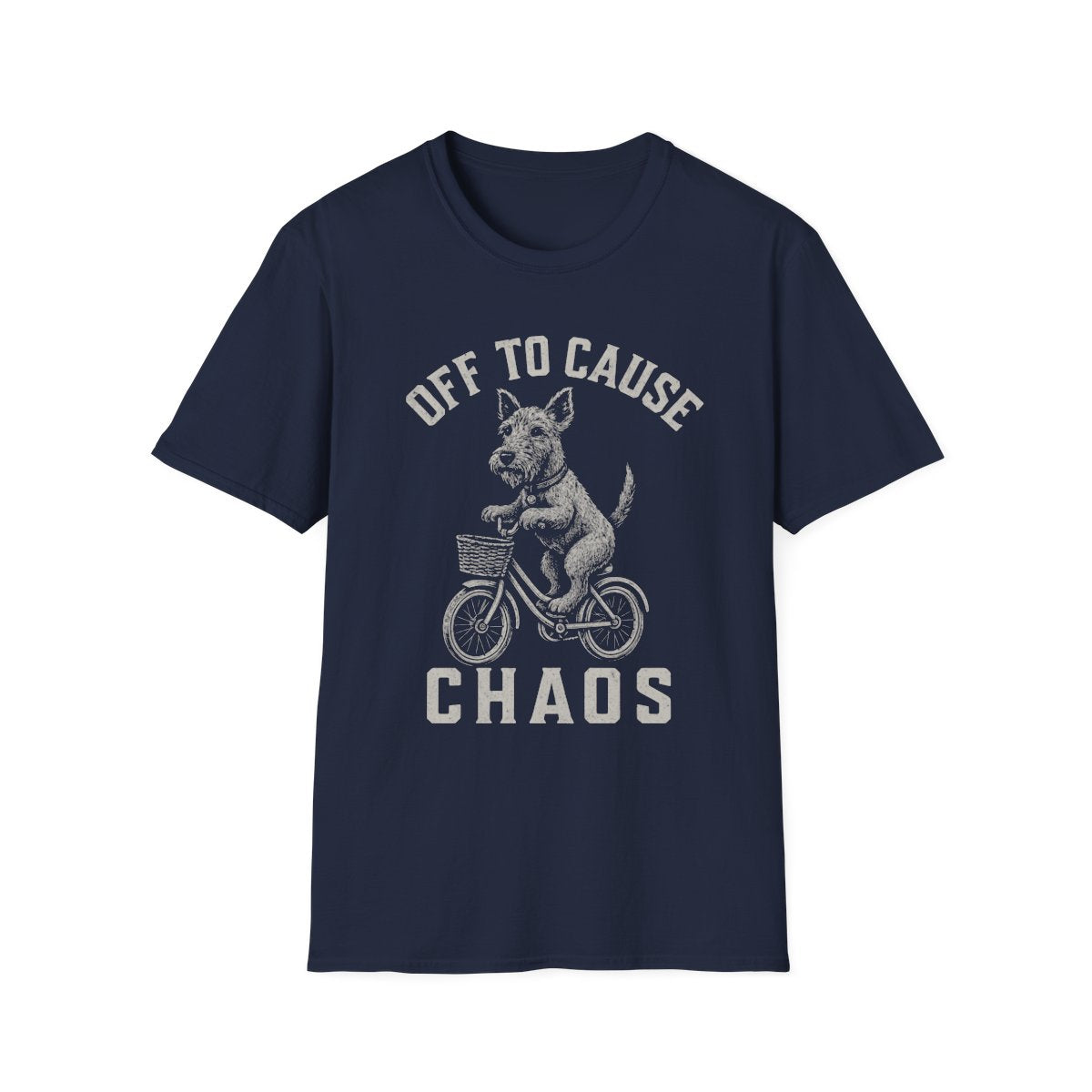 Bicycle Irish Terrier Tee - Navy