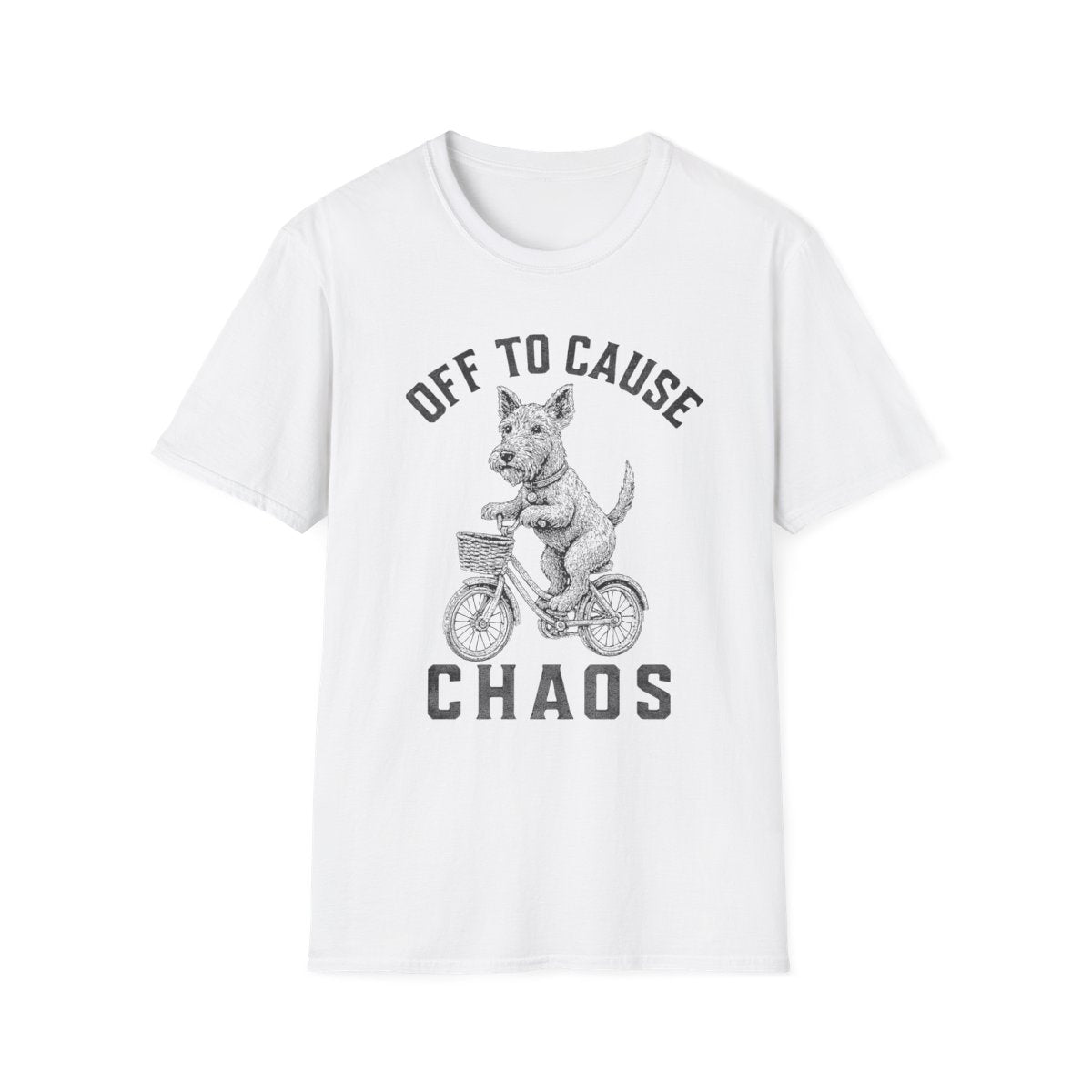Bicycle Irish Terrier Tee - White