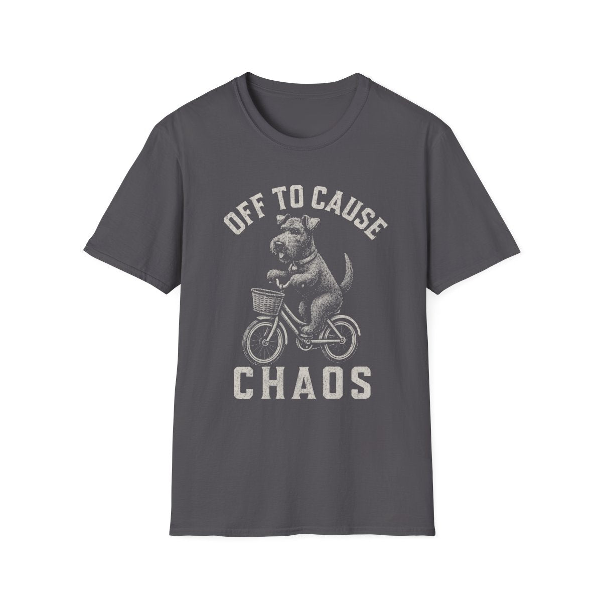 Bicycle Kerry Blue Terrier Tee - Charcoal