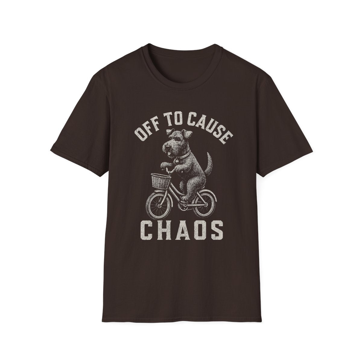 Bicycle Kerry Blue Terrier Tee - Dark Chocolate