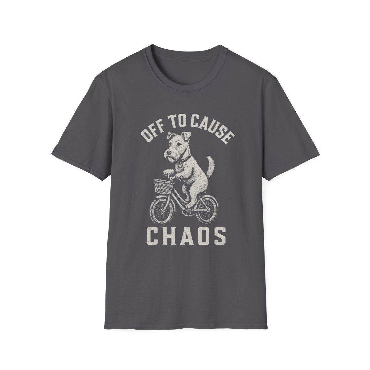 Bicycle Lakeland Terrier Tee - Charcoal