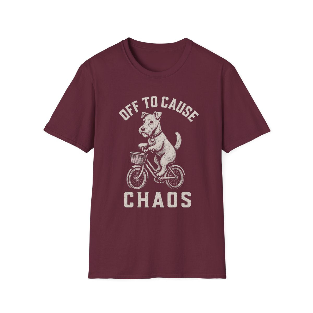 Bicycle Lakeland Terrier Tee - Maroon