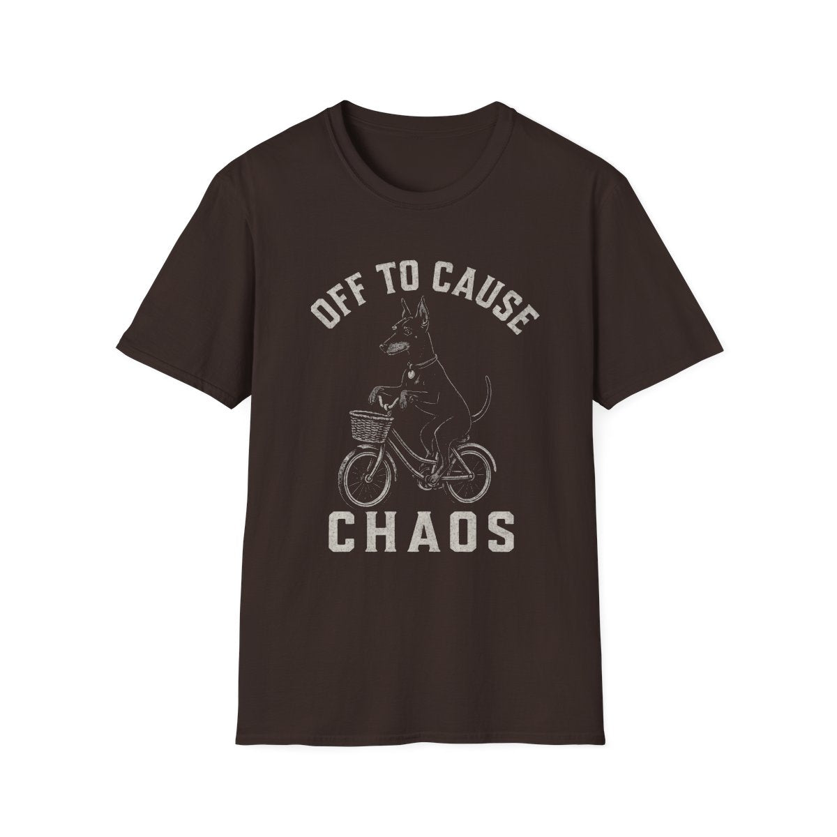Bicycle Manchester Terrier Tee - Dark Chocolate