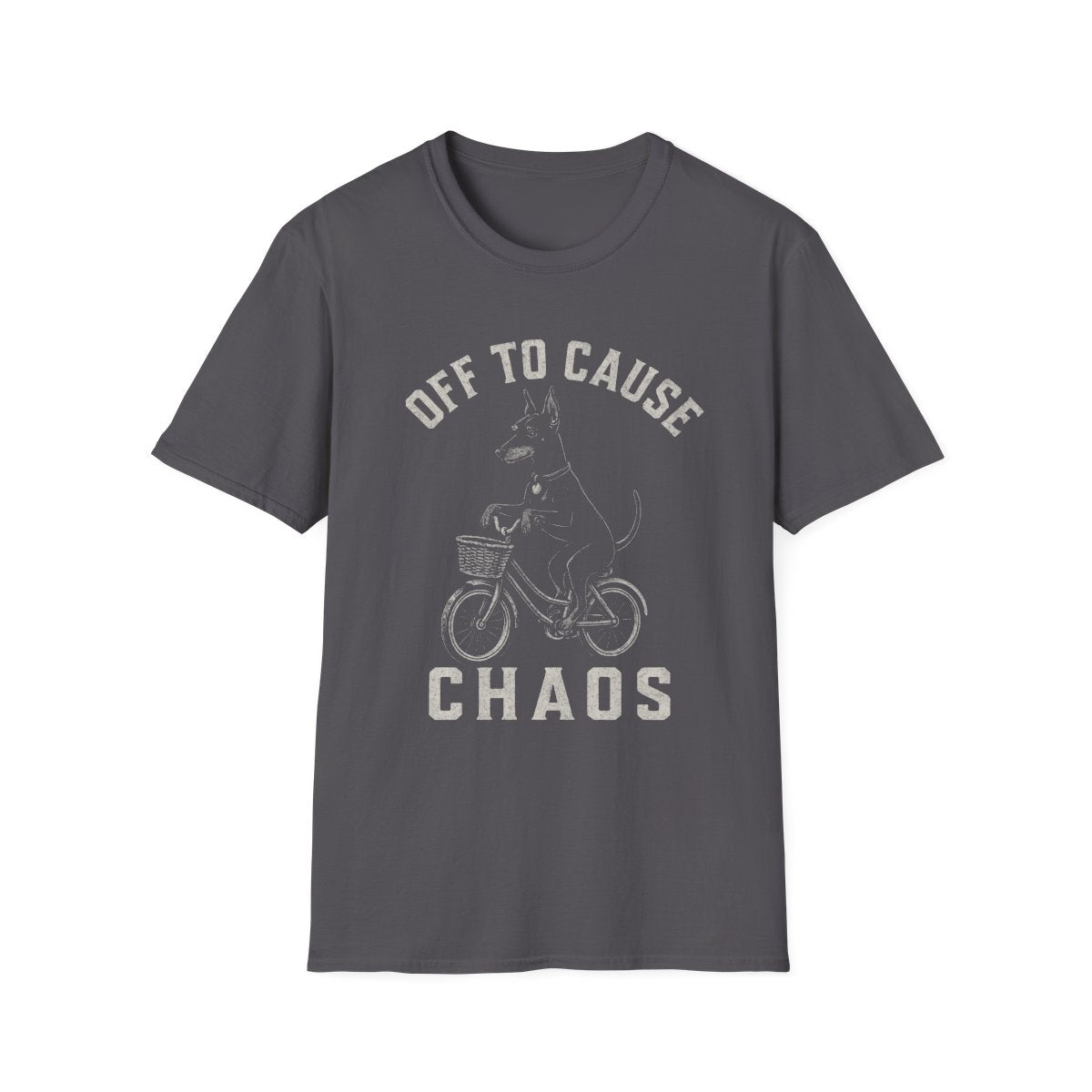 Bicycle Manchester Terrier Tee - Charcoal