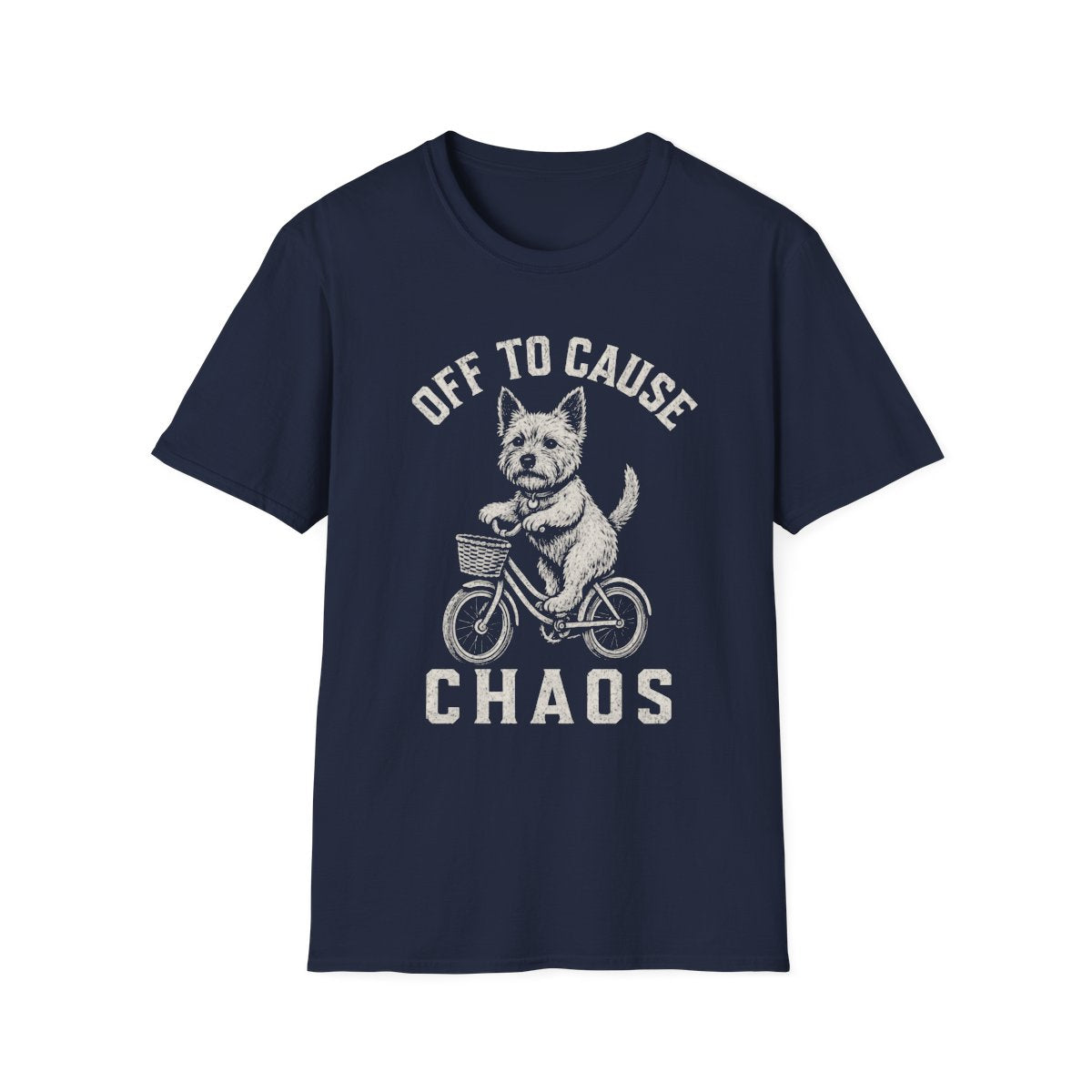 Bicycle Norwich Terrier Tee - Navy