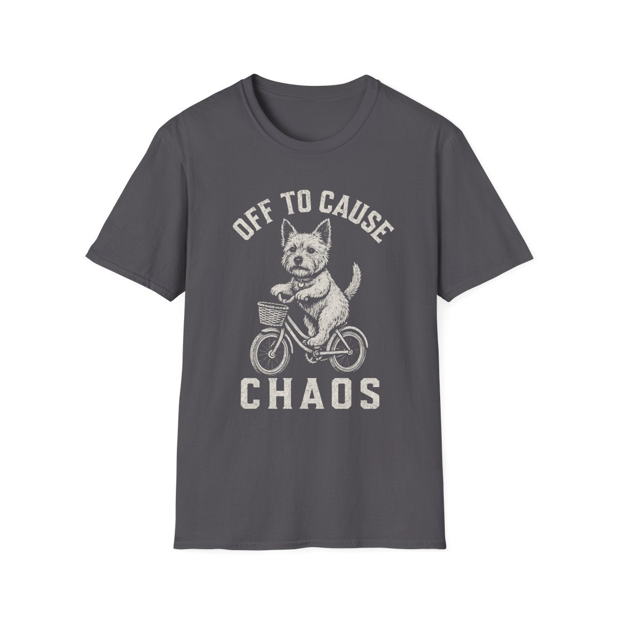 Bicycle Norwich Terrier Tee - Charcoal