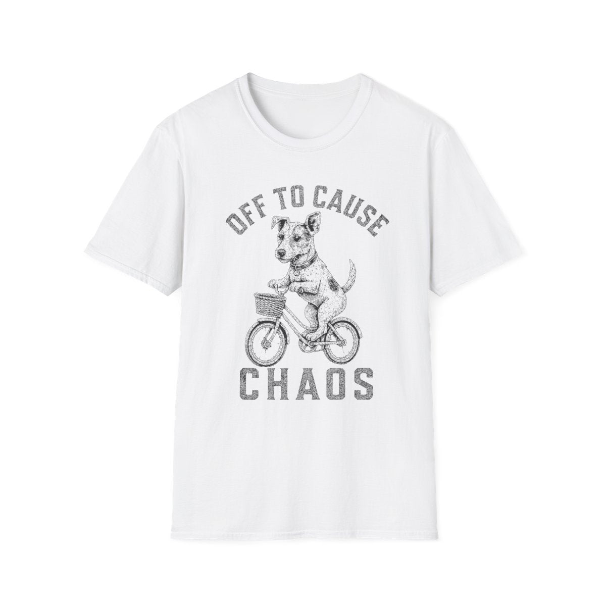 Bicycle Parson Russell Terrier Tee - White