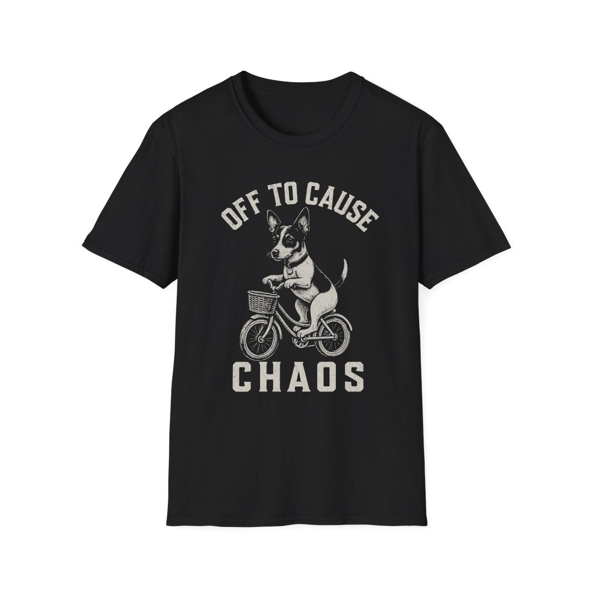 Bicycle Rat Terrier Tee - Black