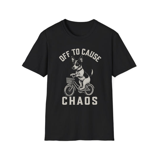 Bicycle Rat Terrier Tee - Black
