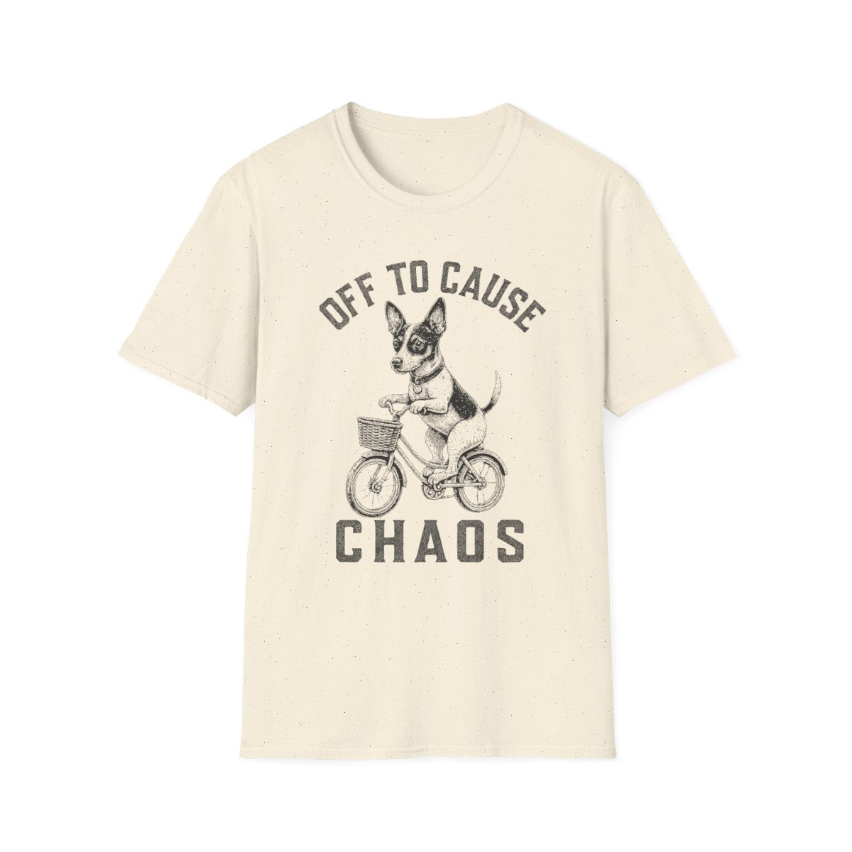 Bicycle Rat Terrier Tee - Natural