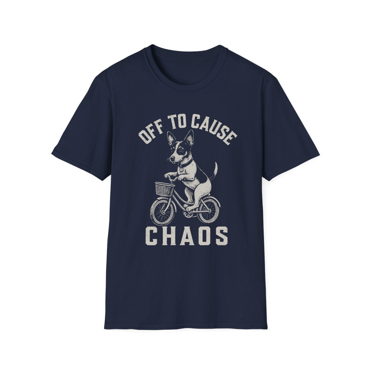 Bicycle Rat Terrier Tee - Navy