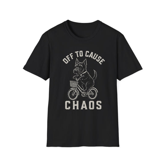 Bicycle Scottish Terrier Tee - Black